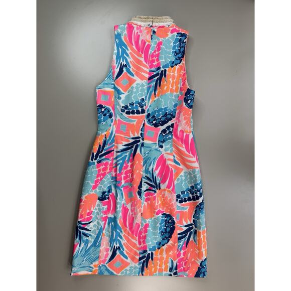 Lilly Pulitzer Alexa Shift Dress 00 Goombay Smashed Tropical Preppy Beachy - Picture 14 of 16